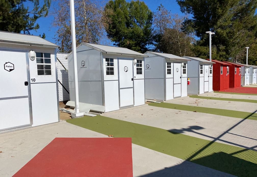Tiny House Village for the Homeless Nearing Completion in Highland Park, Los Angeles